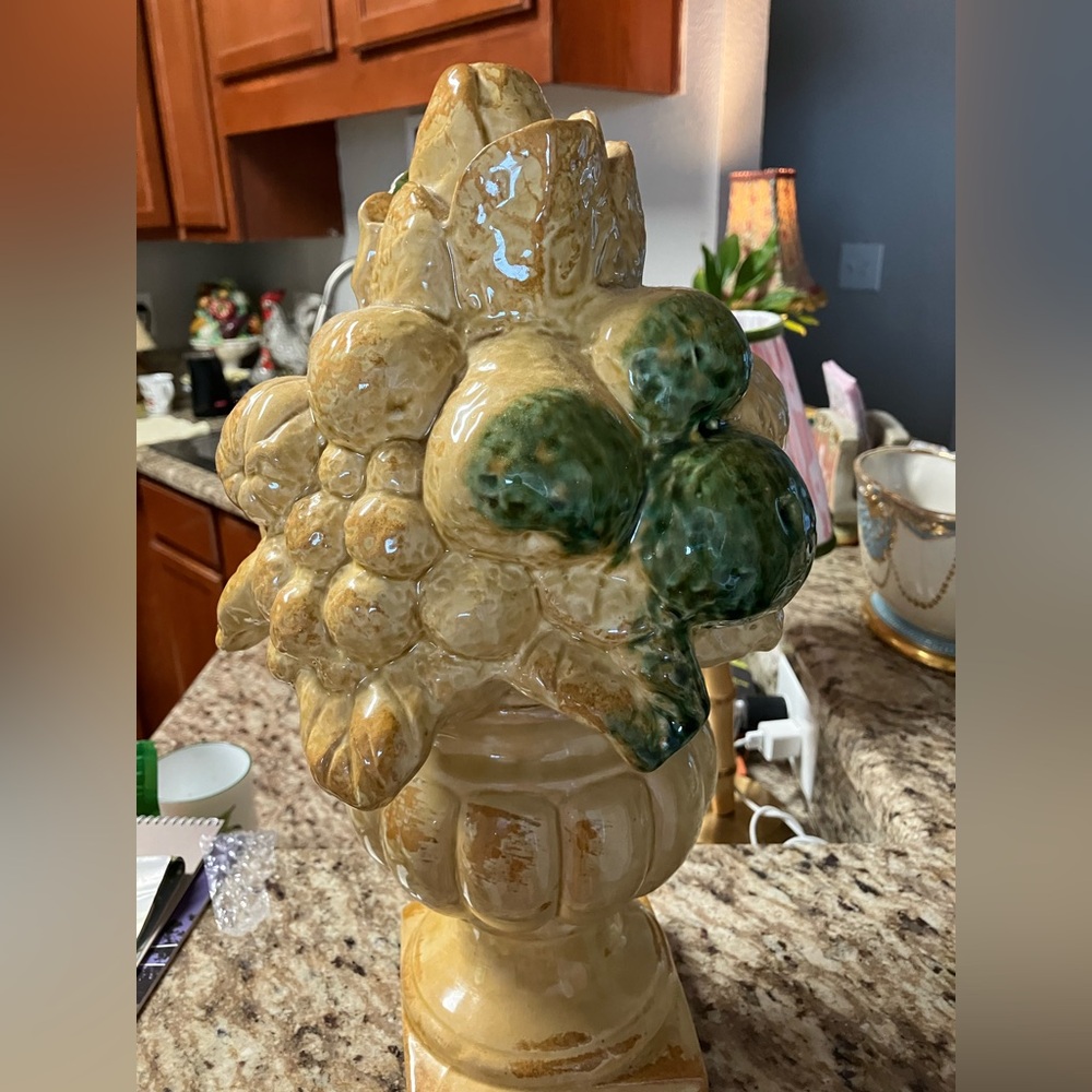 Mid Century ceramic fruit topiary.